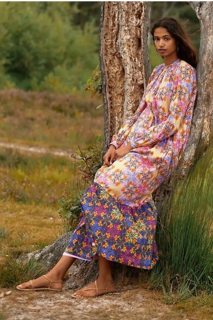Anthropologie Roopa Pemmaraju Rosamel Maxi Dress Size XS